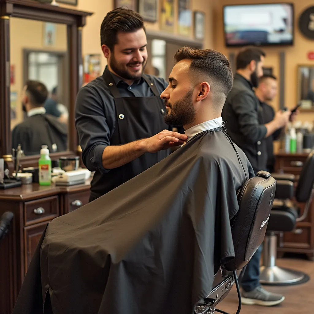 Aula magistral de formação em barbearia